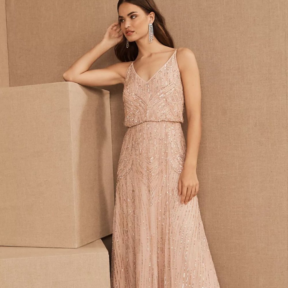 Fidelia Beaded Maxi Dress (BHLDN / Anthropologie)